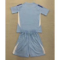 Spanien Målvakt Hemmadräkt Barn EM 2024 Kortärmad (+ Korta byxor)